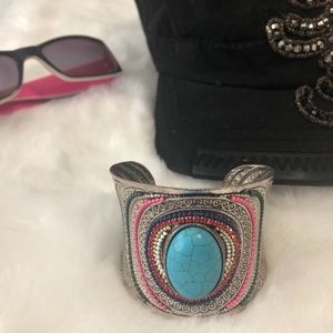 Turquoise cuff bracelet